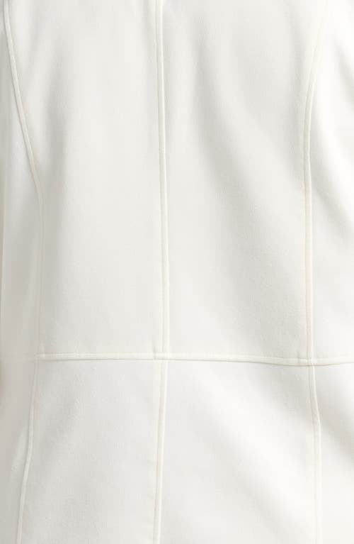 Bagatelle Mixed Media Moto Jacket In White