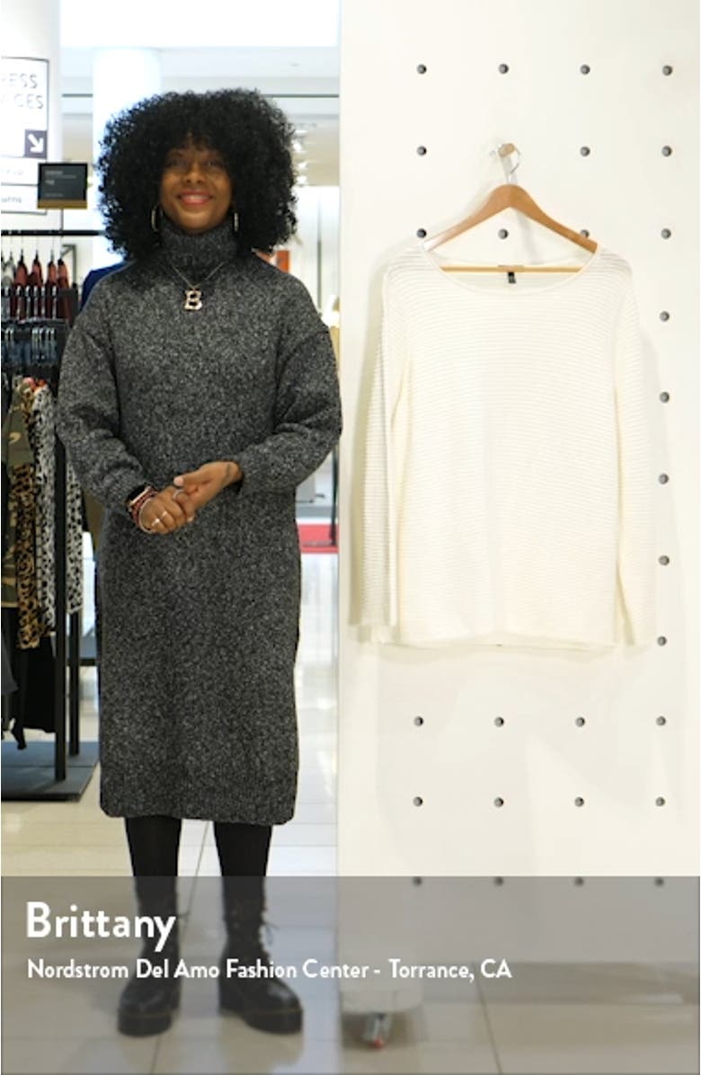 Horizontal Ribbed Organic Linen & Cotton Sweater, sales video thumbnail