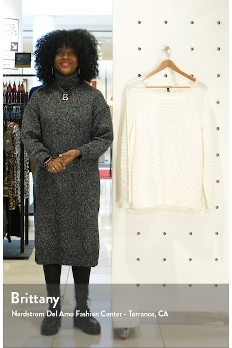Horizontal Ribbed Organic Linen & Cotton Sweater video