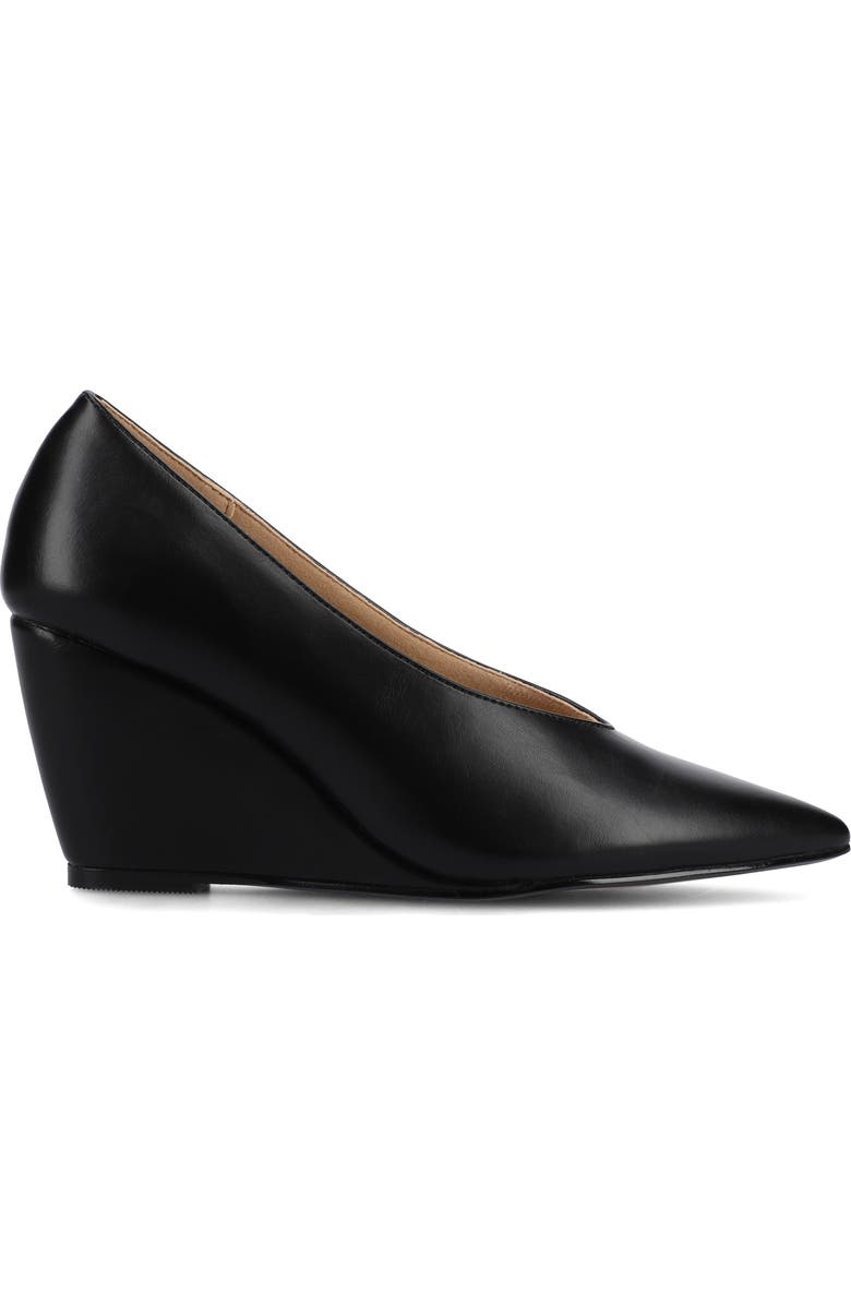 Journee Collection Danika Pointed Toe Pump, Alternate, color, Black