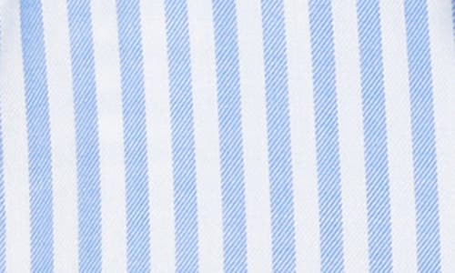 Beachlunchlounge Farrah Stripe Button-up Shirt In Blue Ice