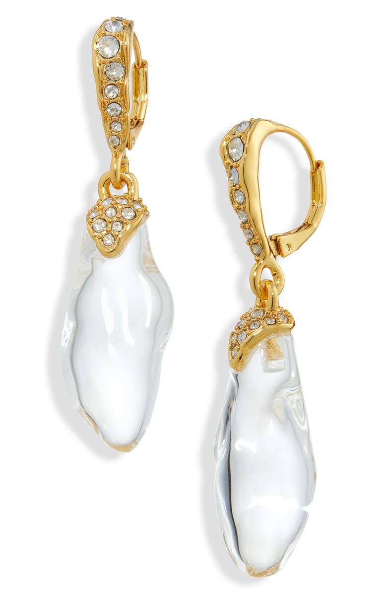 Alexis Bittar Liquid Lucite<sup>®</sup> Drop Earrings, Main, color, Clear/ Crystals