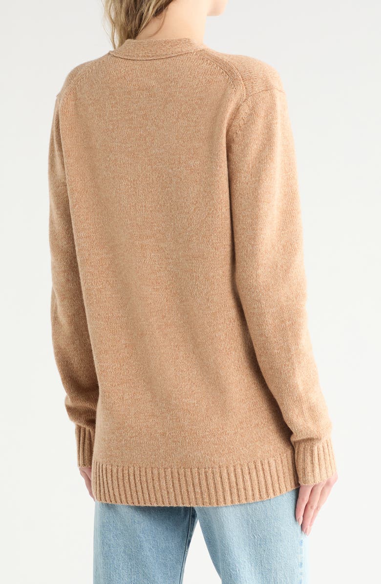 TWP Cashmere Cardigan, Alternate, color, Camel Multi