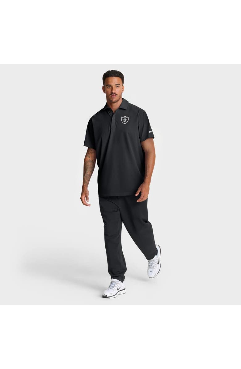 Nike Men's Nike Black Las Vegas Raiders Sideline City Pride Woven Performance Polo, Alternate, color, Black