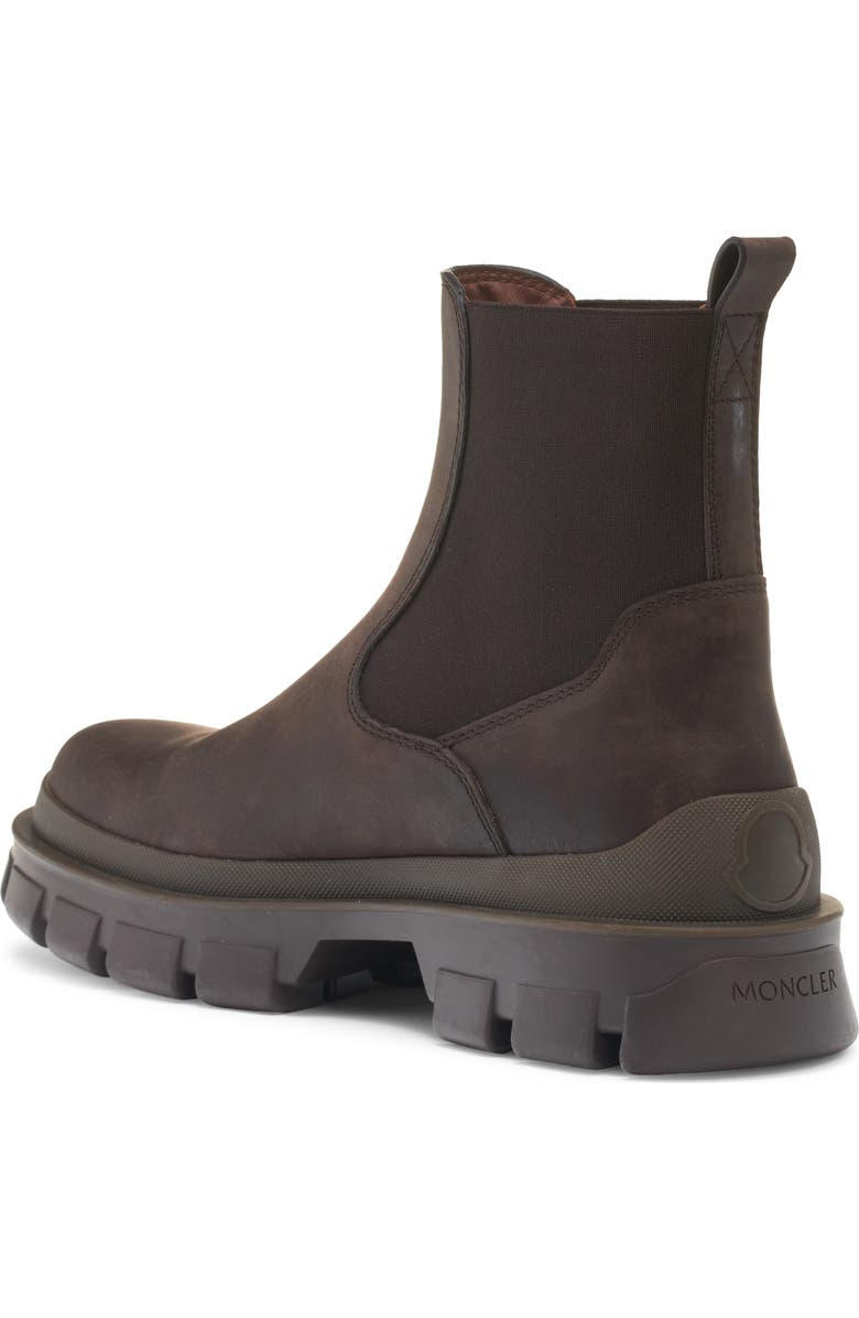 Moncler Hevea Lug Sole Chelsea Boot, Alternate, color, Coffee Bean