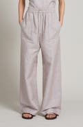 MM by Max Mara Fauna Linen Blend Wide Leg Pants