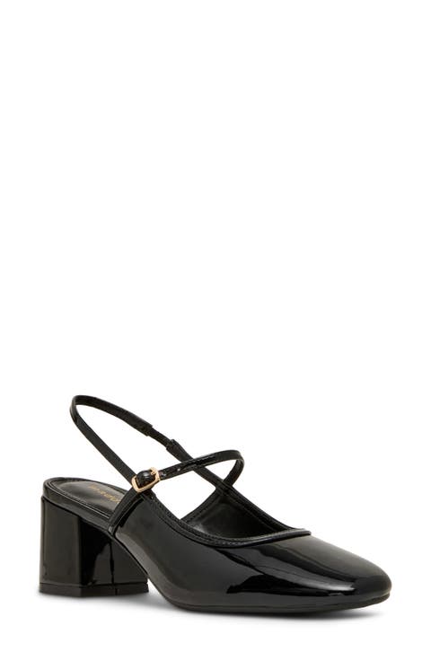 Eastt Faux Leather Slingback Pump