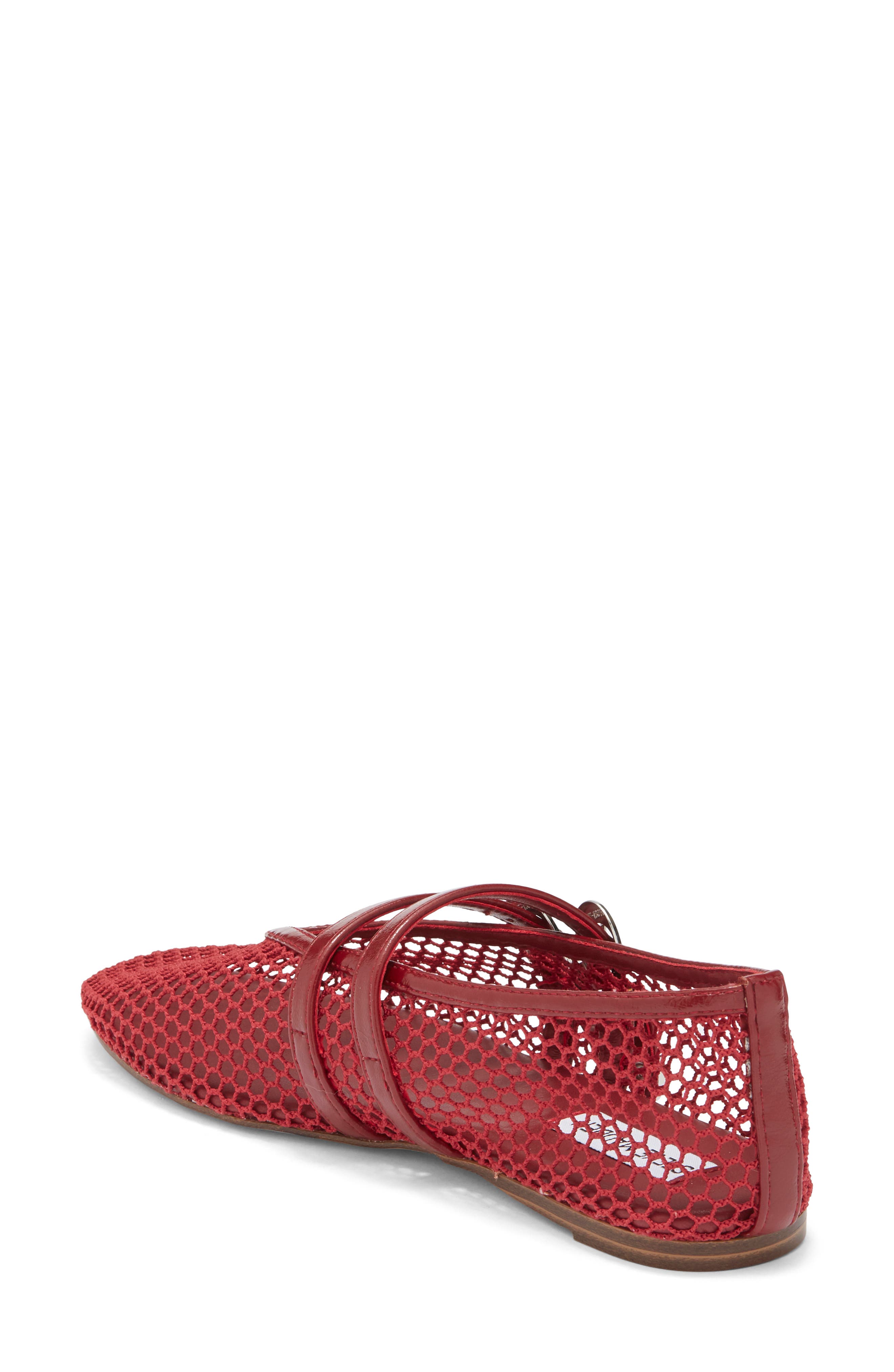 Lissa Mesh Mary Jane Flat, Alternate, color, RED MULTI