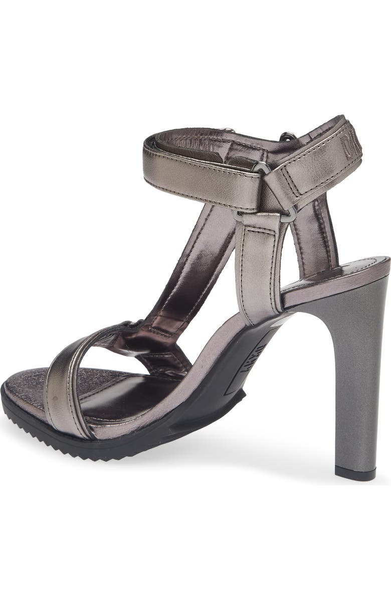 DKNY Bayli Ankle Strap Sandal, Alternate, color, Gunmetal