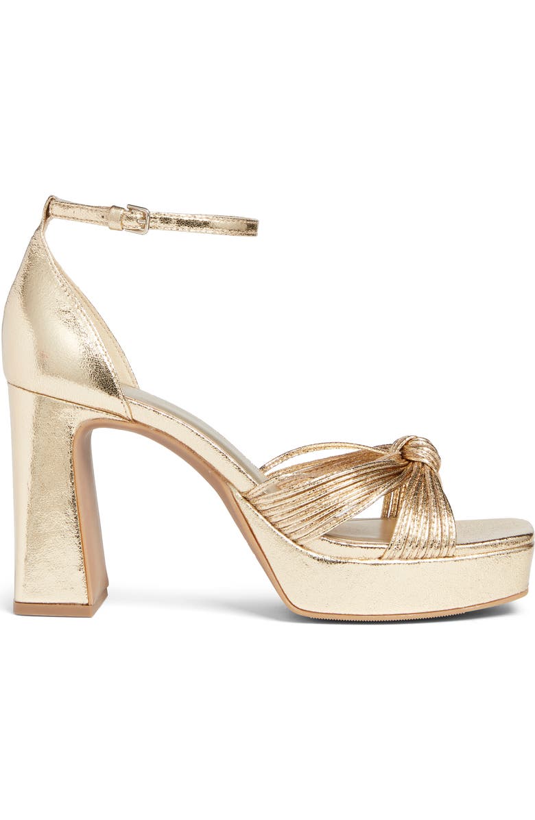BP. Harlow Ankle Strap Platform Sandal, Alternate, color, Gold Light Metallic