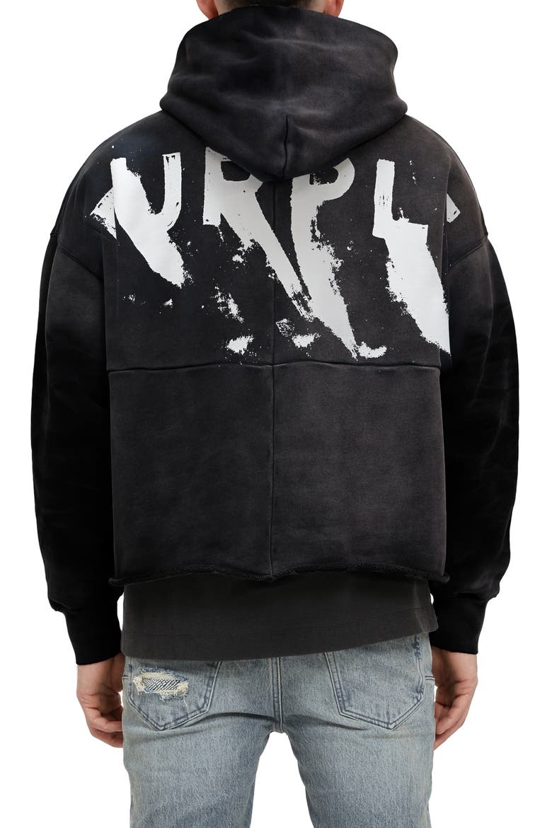 Heavyweight Fleece Hoodie, Alternate, color, BLACK