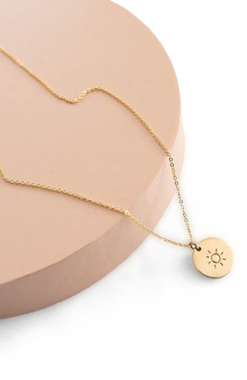 Made By Mary Wonder Disc Necklace In Gold
