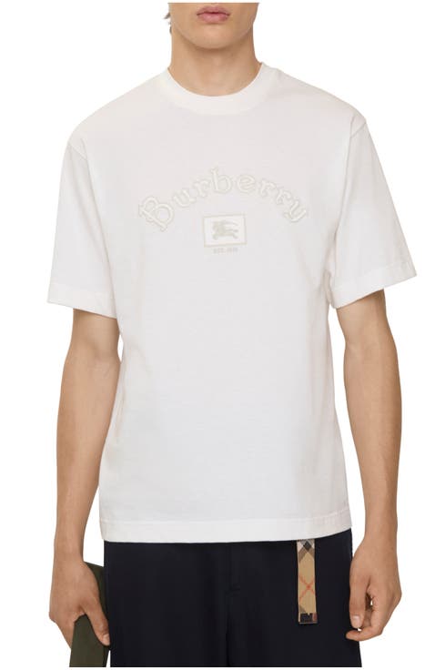 Tシャツ・カットソー Burberry Cotton crew neck T-shirt Burberry Cotton Crewneck Oversize T-Shirt, Size Large