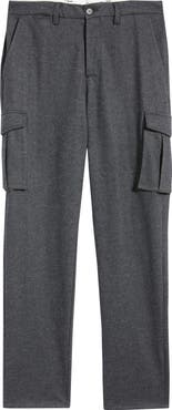 Bugatchi Brushed Knit Flat Front Cargo Pants
