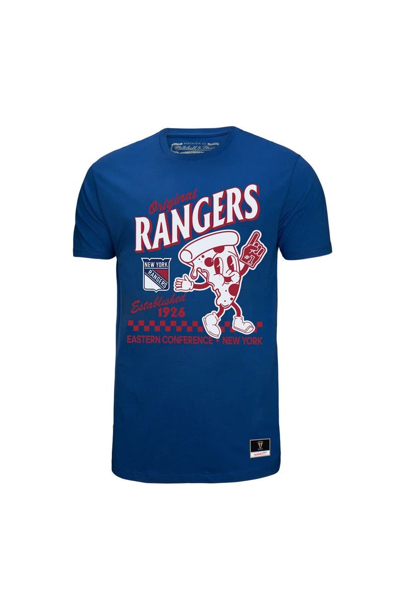 Men's Mitchell & Ness Blue New York Rangers Local Food T-Shirt, Alternate, color, Blue