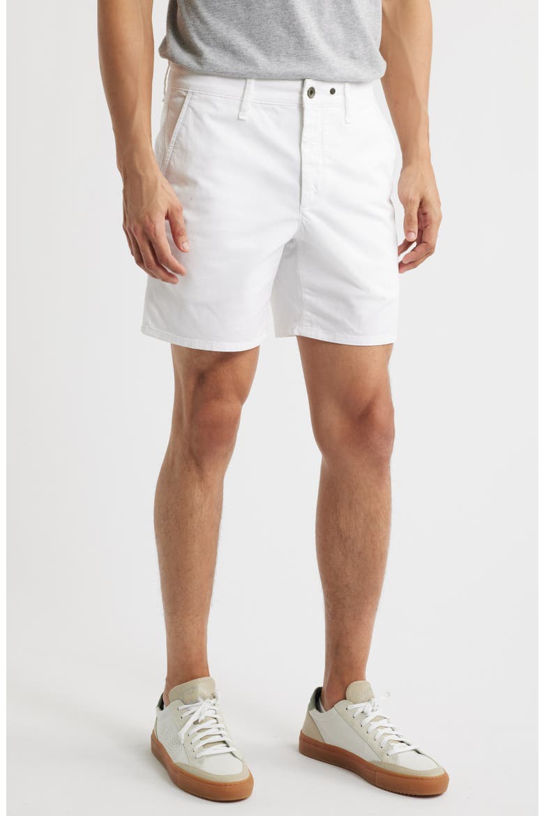 Standard Chino Shorts, Main, color, WHITE
