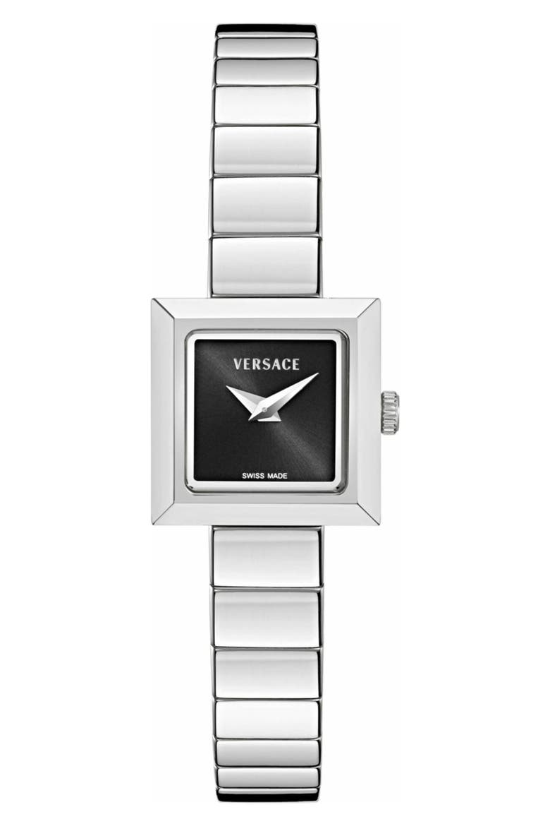 V-Square Petite Bracelet Watch, Main, color, STEEL