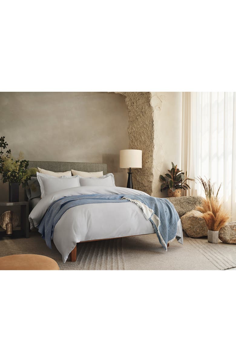 Coyuchi Cloud Soft Organic Cotton Duvet Cover, Alternate, color, Seal