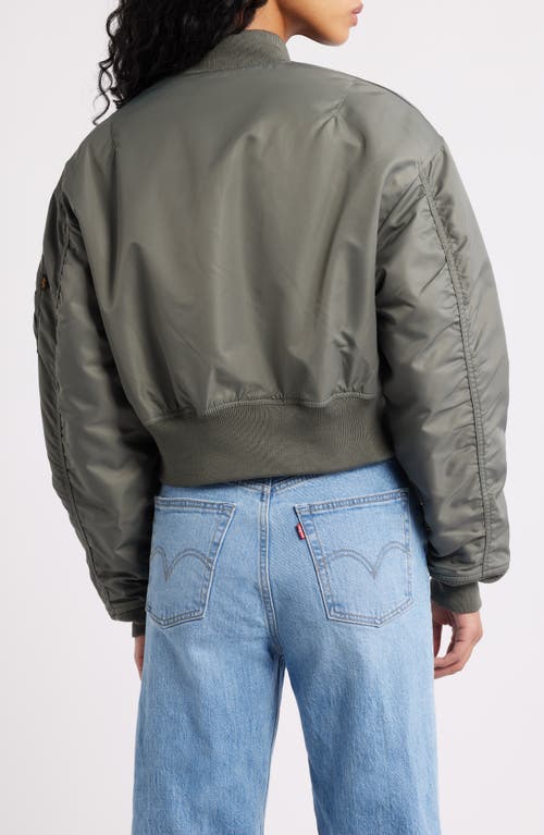 Alpha Industries Ma-1 Crop Flight Jacket In Multi