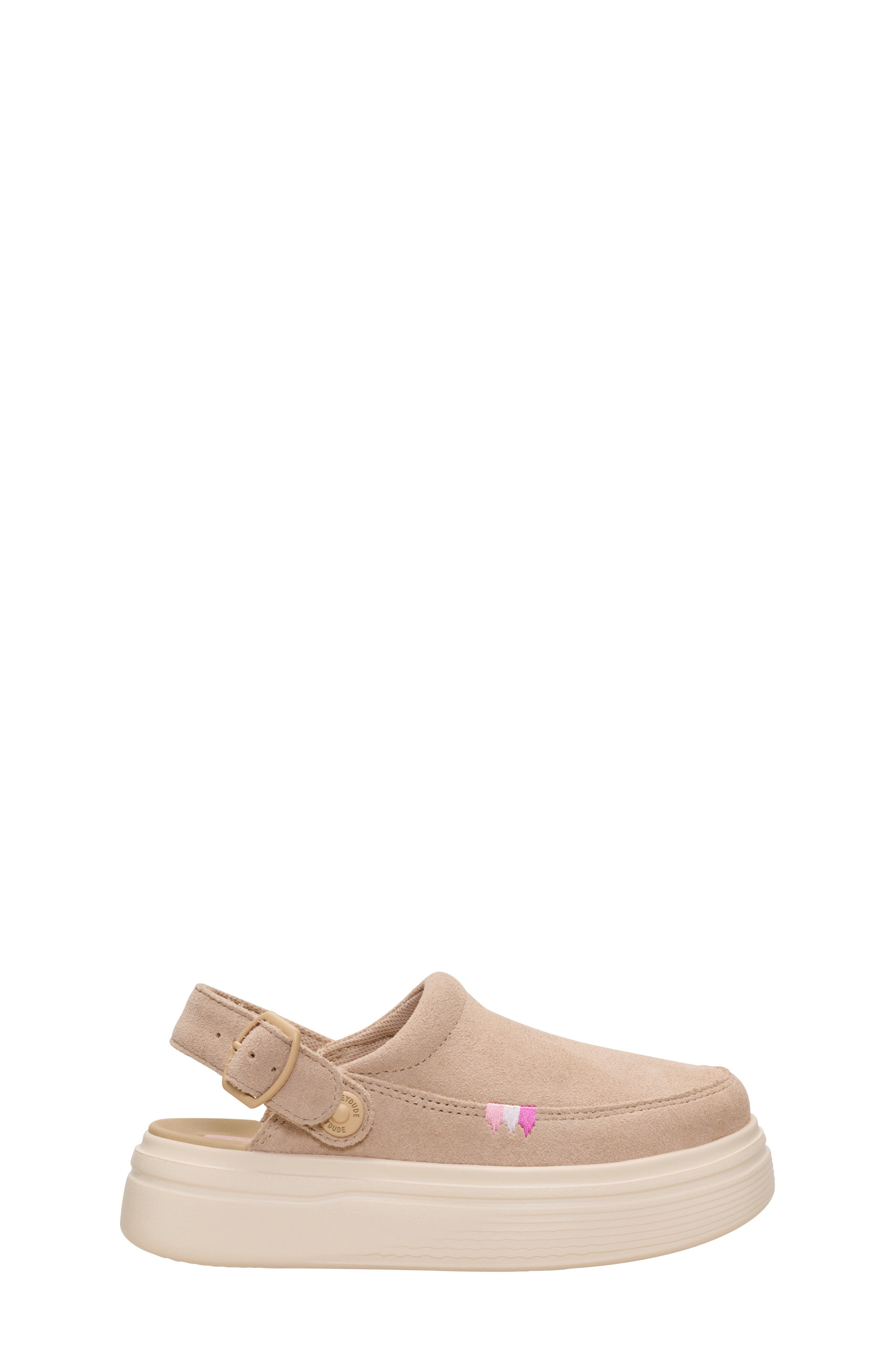 Kids' Austin Lift Leather Clog, Alternate, color, NEUTRAL