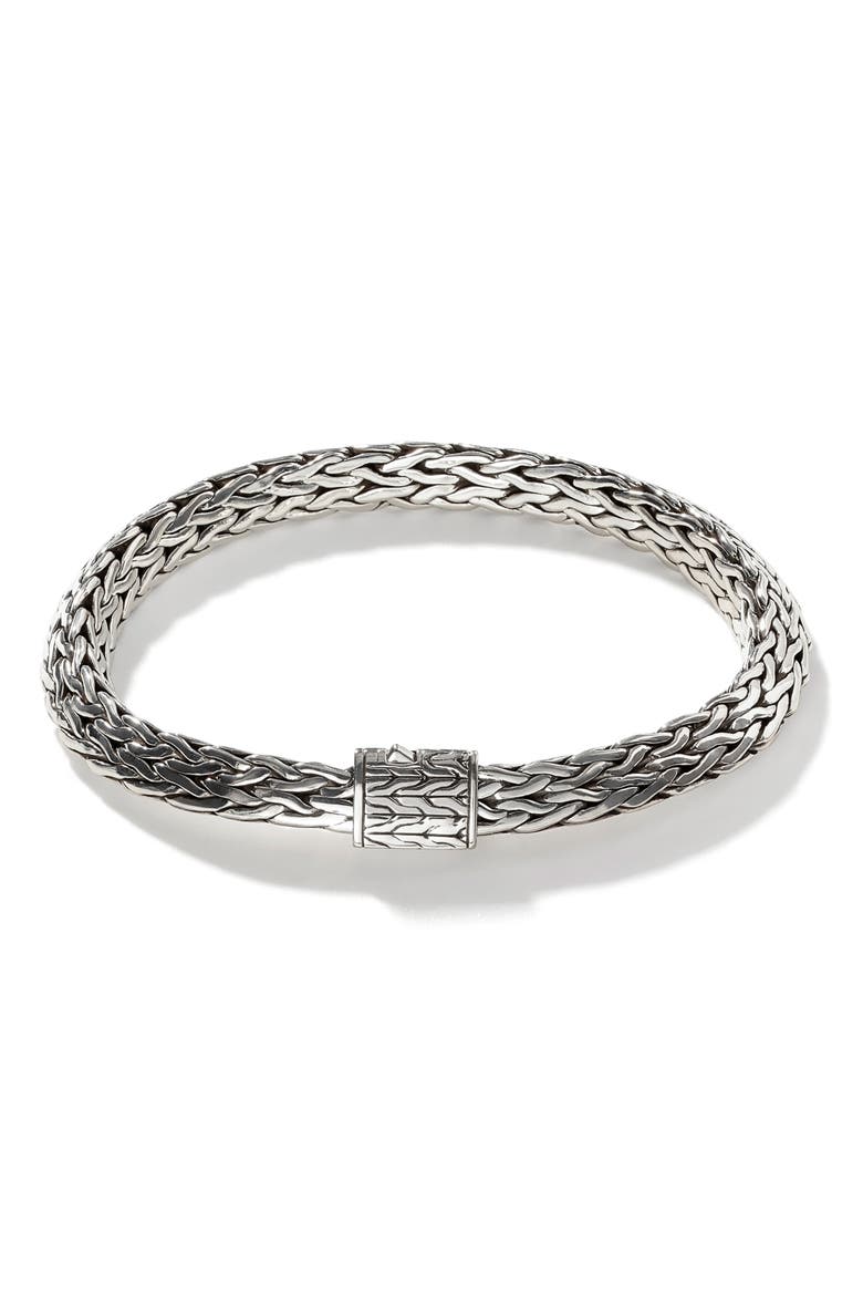 Men's Tiga Chain 8mm Bracelet, Main, color, SILVER
