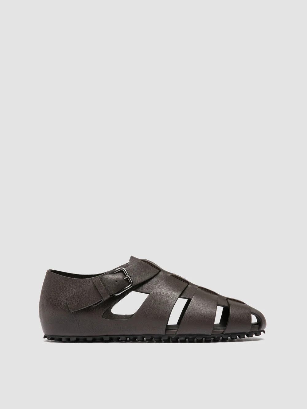 YORGOS 001 Woven Sandal, Main, color, Dark Brown