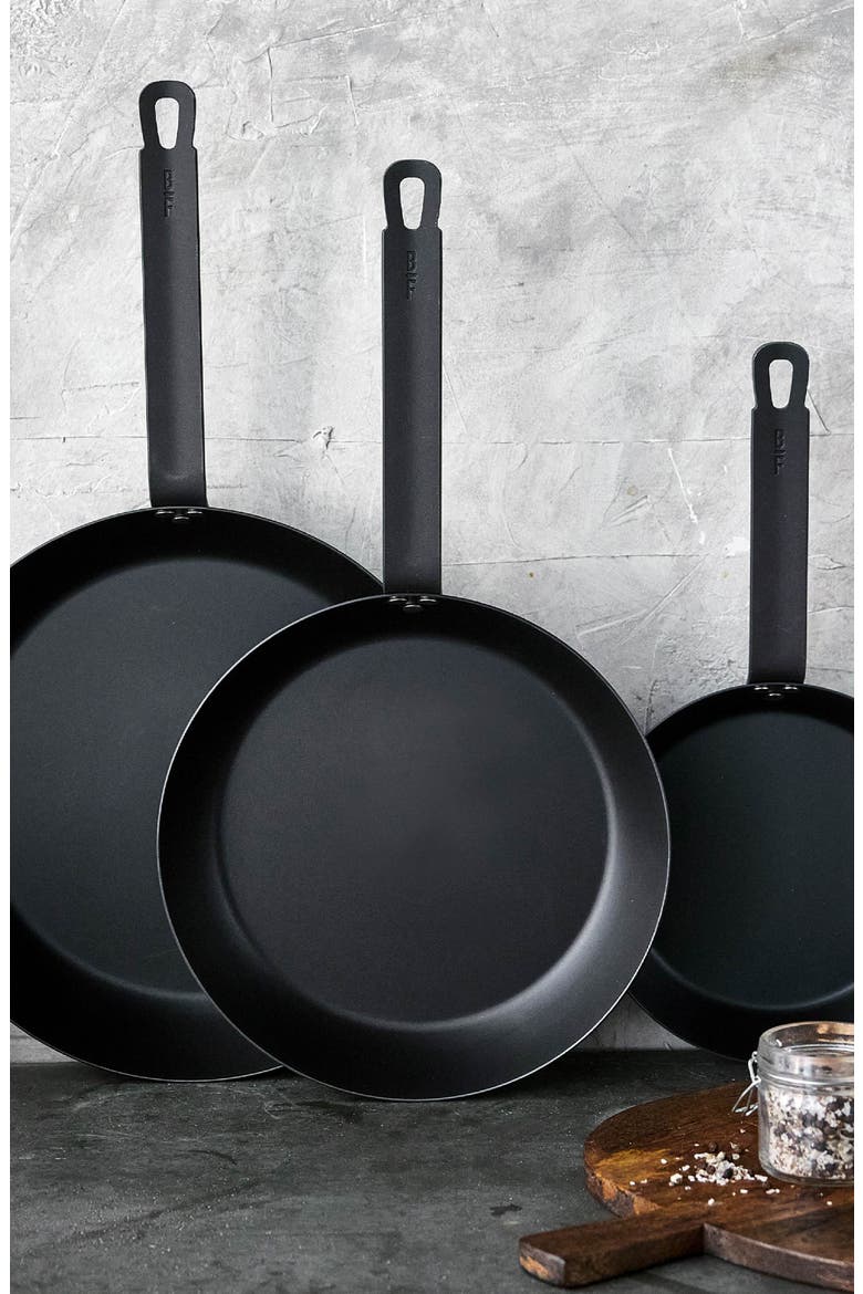 Bobby Flay by GreenPan 8-Inch Carbon Steel Frypan, Alternate, color, BLACK