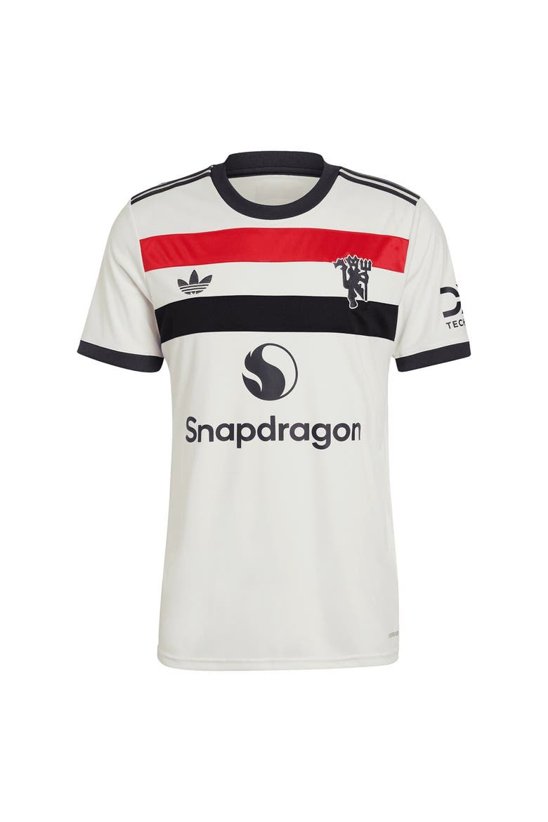 Men's adidas Originals Marcus Rashford Cream Manchester United 2024/25 Third Replica Jersey, Alternate, color, Cream