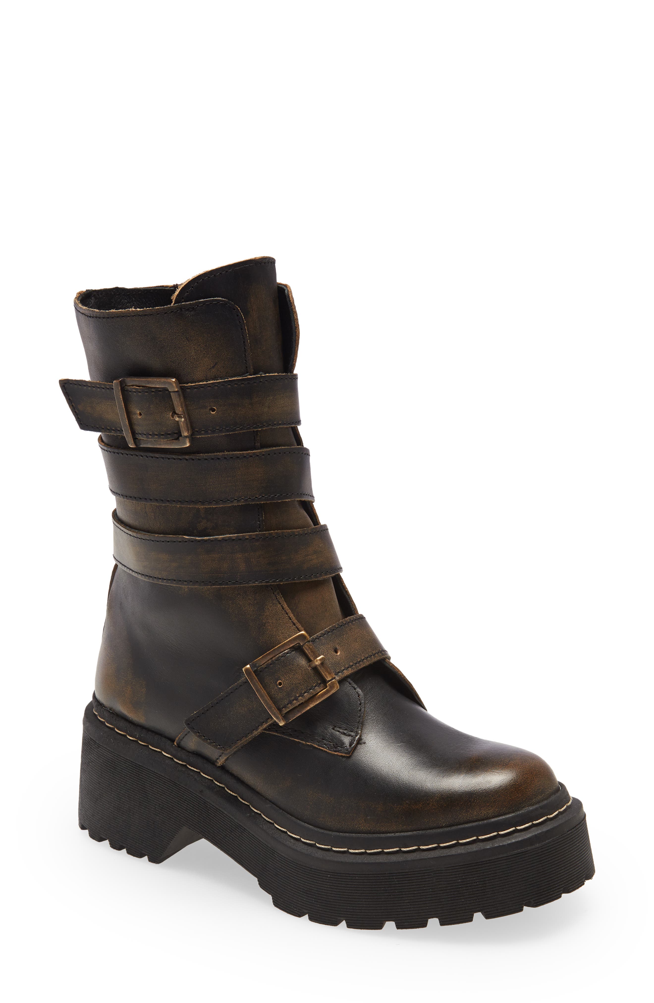 Steve Madden Sarge Buckle Boot, Main, color, 