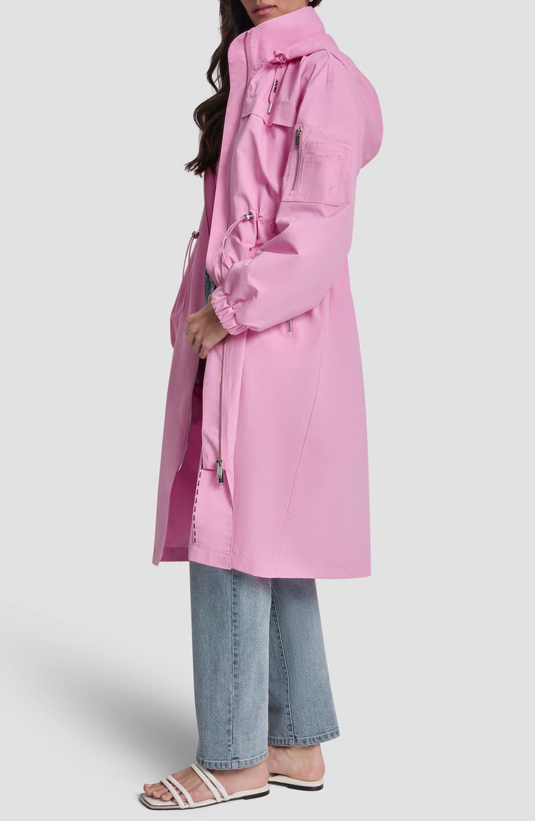 DKNY 1989 Logo Walker Anorak, Alternate, color, Bright Peony
