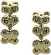 OLIVIA WELLES Trella Heart Hoop Earrings