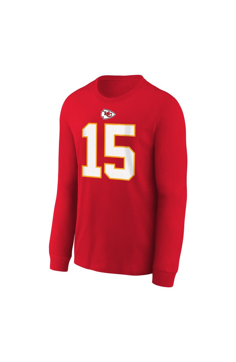 Nike Youth Nike Patrick Mahomes Red Kansas City Chiefs Player Name & Number Long Sleeve T-Shirt, Alternate, color, Red