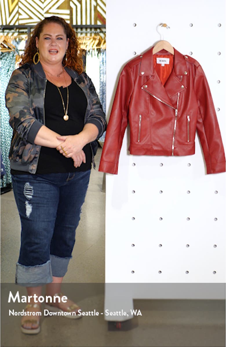 BB Dakota Faux Leather Moto Jacket, sales video thumbnail