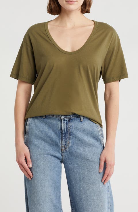 Relaxed Fit U-Neck T-Shirt