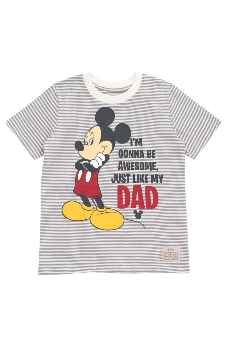 Disney Mickey Mouse T-Shirt, Main, color, Gray