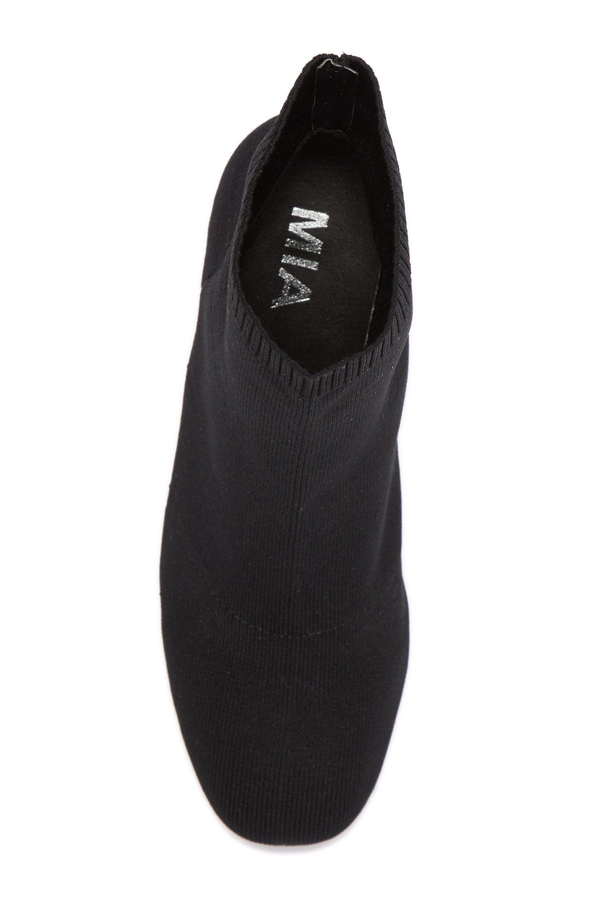 MIA Erika Stretch Bootie, Alternate, color, Black Fly