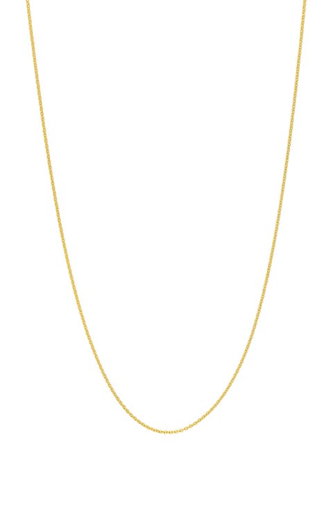 14K Gold Cable Chain Necklace