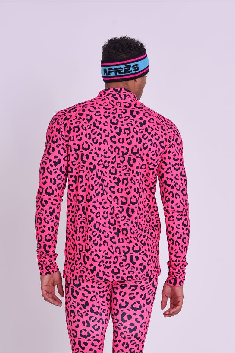 Baselayer Top - Hotel California Pink Leopard Men's, Alternate, color, Hotel California Pink Leopard