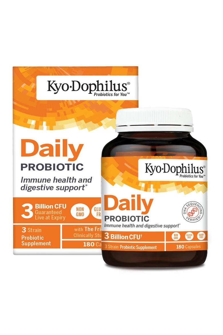 Daily Probiotic Supplement for Immune and Digestive Health Support 180 capsules(90 servings), Main, color, None