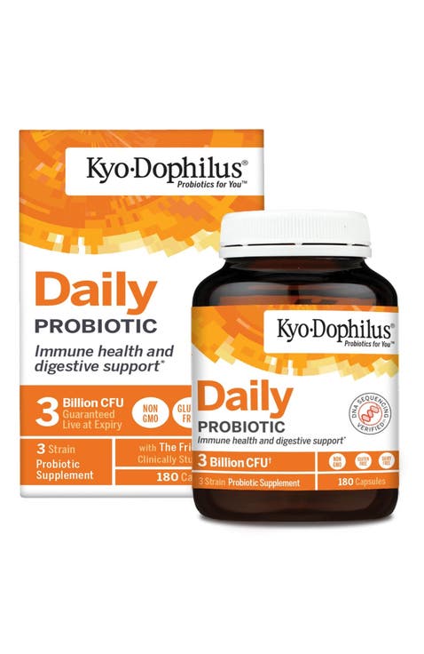 Daily Probiotic Supplement for Immune and Digestive Health Support 180 capsules(90 servings)