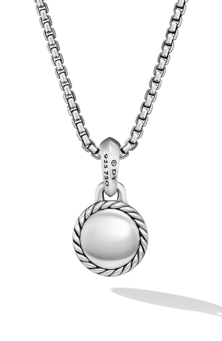 David Yurman Evil Eye Amulet in Sterling Silver with 18K Yellow Gold & Emerald, Alternate, color, Sterling Silver And 18K Gold