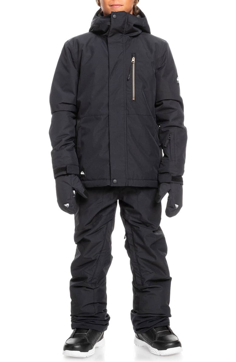 Quiksilver Kids' Solid Waterproof Recycled Polyester Jacket, Alternate, color,