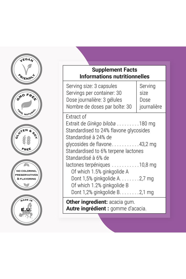 Ginkgo Biloba 180mg per Day, Alternate, color, None