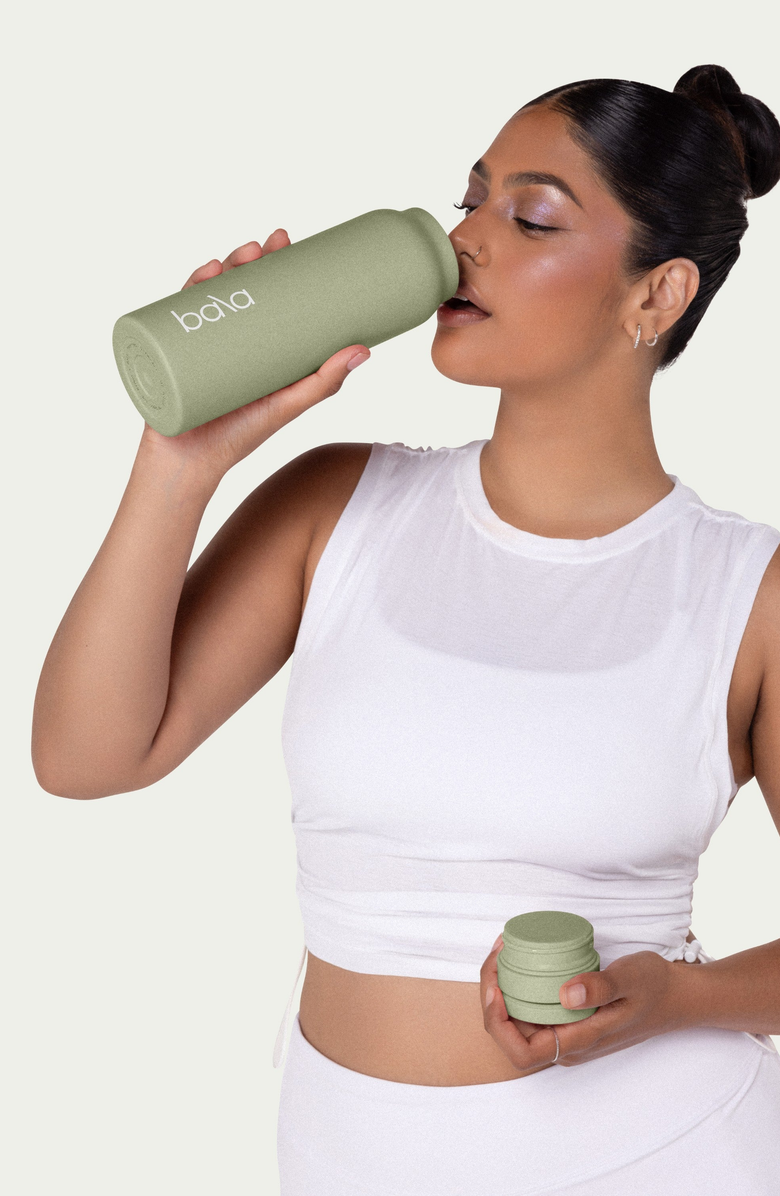 Bala Bottle, Alternate, color, Sage