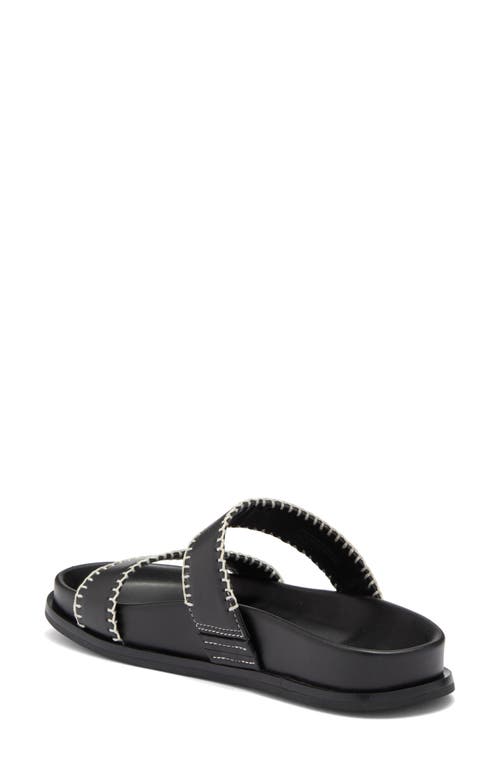 Nordstrom Rack Effingham Slide Sandal In Black - Ivory Vanilla