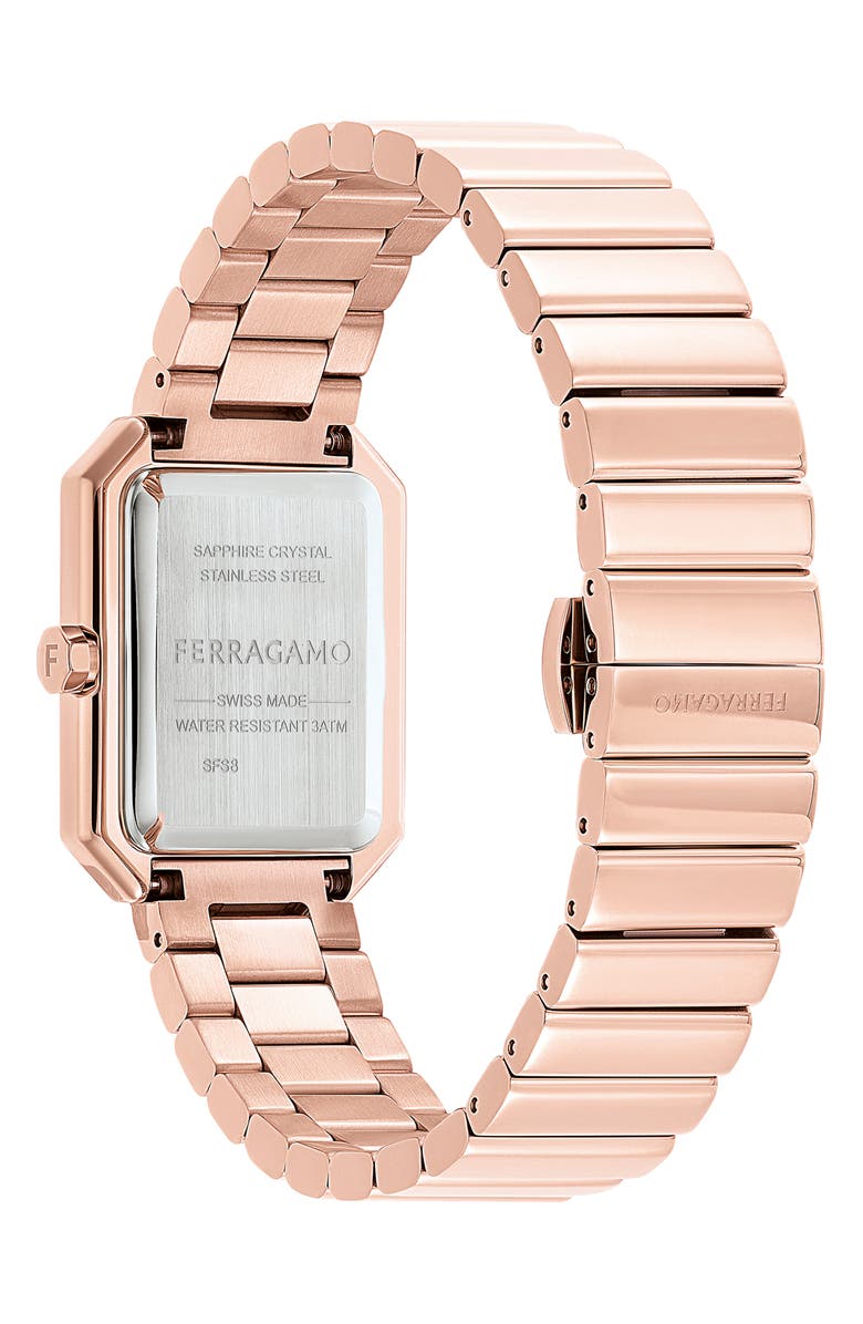 FERRAGAMO Crystal Bracelet Watch, 27mm x 34mm, Alternate, color, 