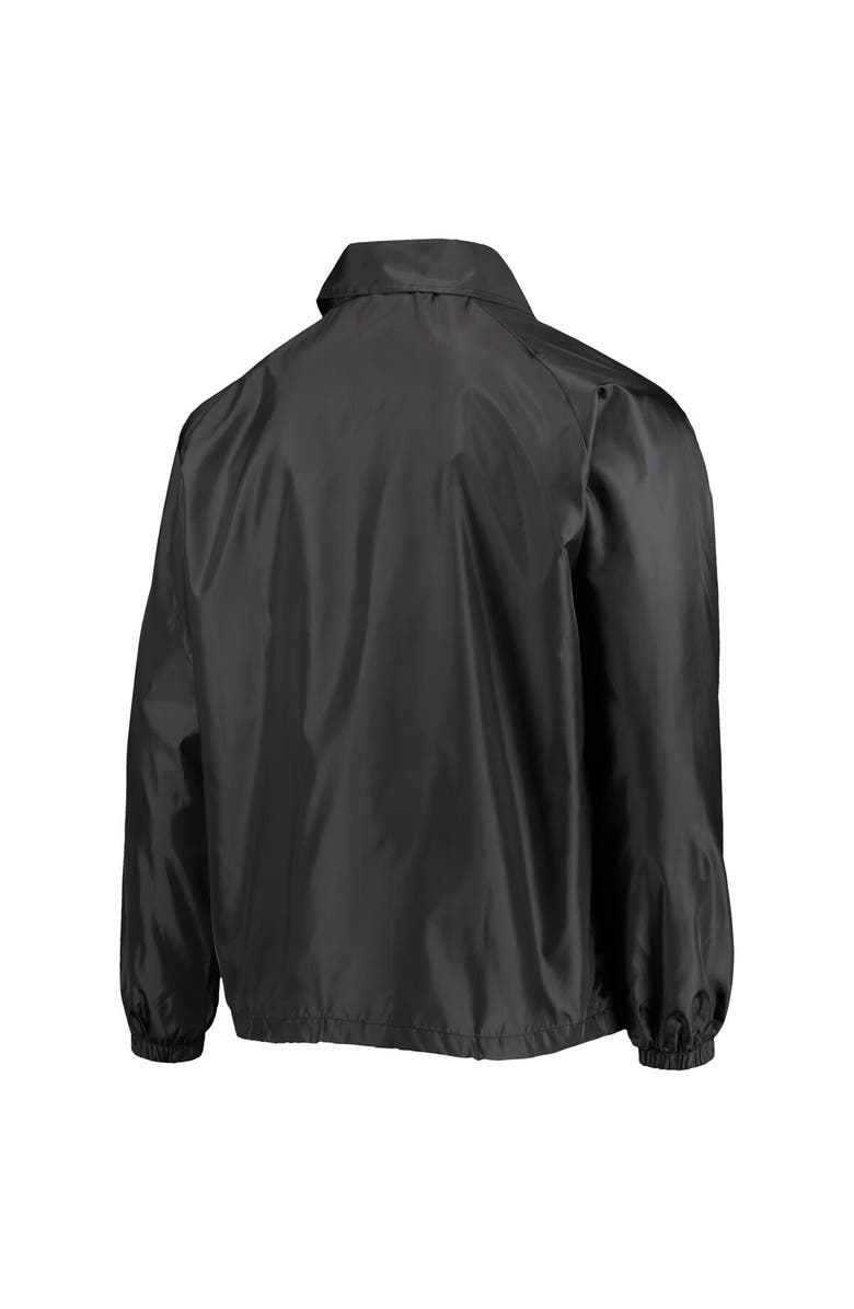 DUNBROOKE Men's Dunbrooke Black New York Giants Coaches Classic Raglan Full-Snap Windbreaker Jacket, Alternate, color, 
