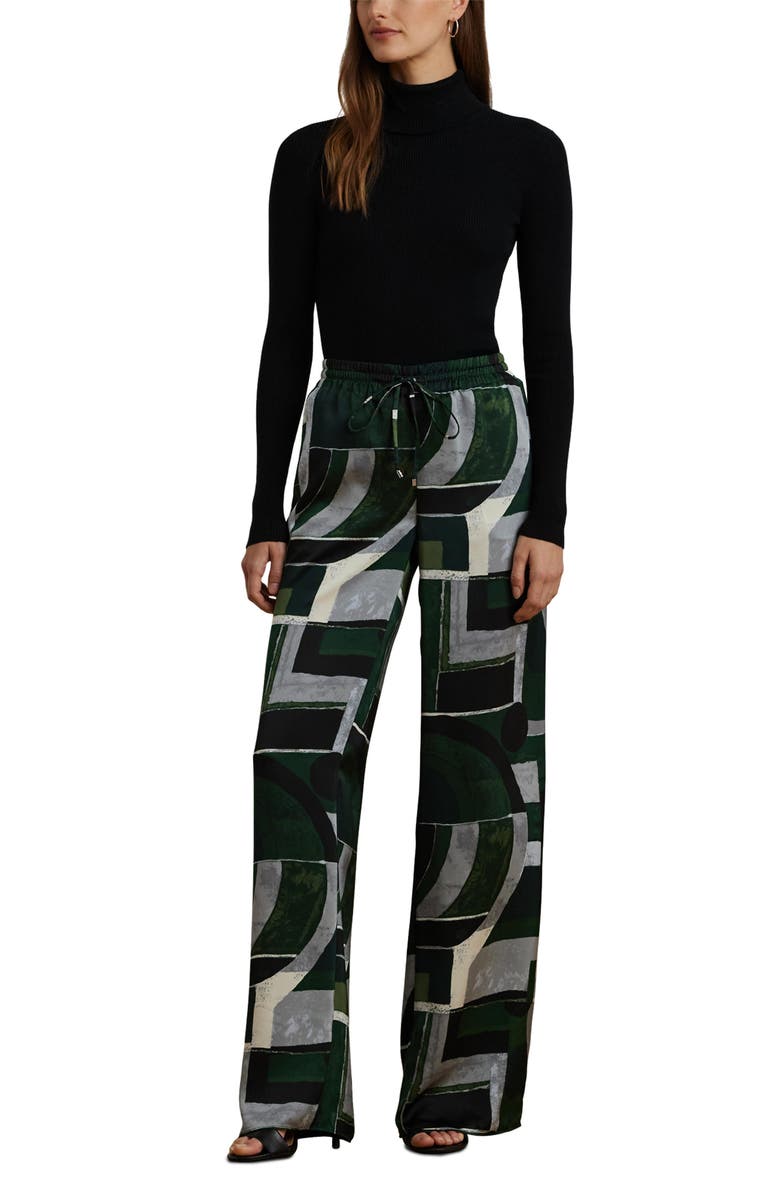 Lauren Ralph Lauren Ribbed Turtleneck Sweater, Alternate, color, Polo Black