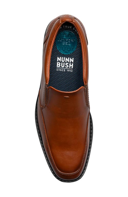 Nunn Bush Jarvis Moc Toe Slip-on Loafer In Cognac