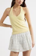 BP. V-Neck Rib Halter Top